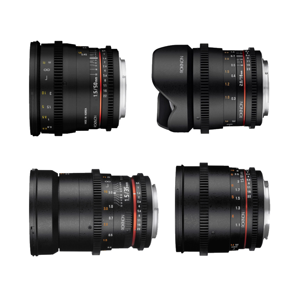 Set de lentes Rokinon Cine DS con Montura Sony